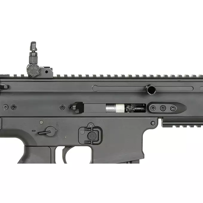 [Zestaw] Replika FN SCAR-L z 25RPS, ESHOOTER ETU, GEN-2 - Black [Cybergun] + Stalowy magazynek Mid-Cap na 150 kulek do serii AR-15/M4 - Black