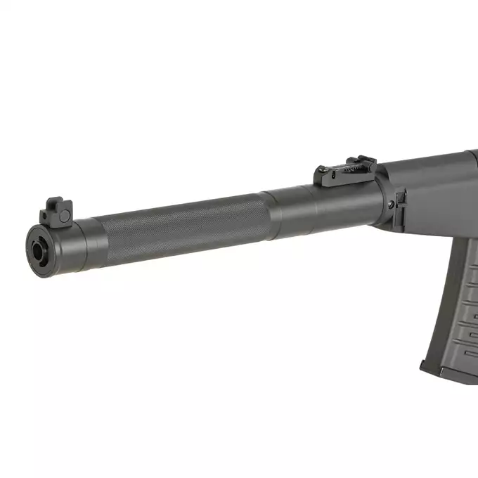 [Zestaw] Replika Karabinka AS VAL Tracer - Black [S&amp;T] + Magazynek mid-cap 100 kulek - VSS/VAL - długi [S&amp;T]