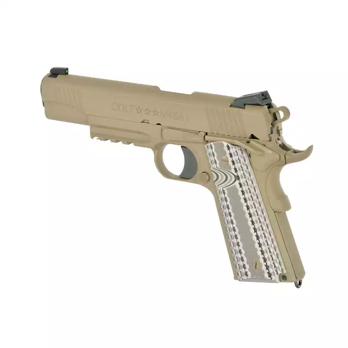 [Zestaw] Licencjonowana replika pistoletu Colt M45A1 Combat Unit - TAN [Army Armament] + Magazynek na Green Gaz do R48 [Army Armament]