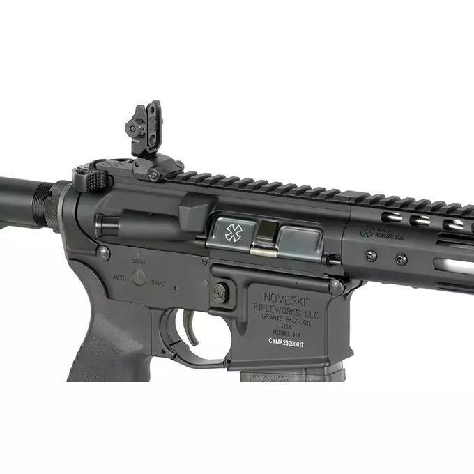 [Zestaw] Replika karabinka Noveske 7.5" Gen III DIPLOMAT Eshooter ETU, GEN-2 - Black [EMG] + Ładowarka V3+ do akumulatorów LiPo/LiFe [IPower] + AKUMULATOR AIRSOFTOWY 25C 800MAH 3S1P 11.1V LIPO GENS ACE G-TECH T-PLUG