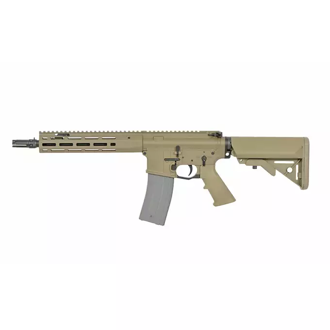 [Zestaw] Replika Knight's Armament KS-1 9,5" GBB - TAN [WELL PRO] + Magazynek STANAG o pojemności 30 kulek do replik GBBR [Well Pro]