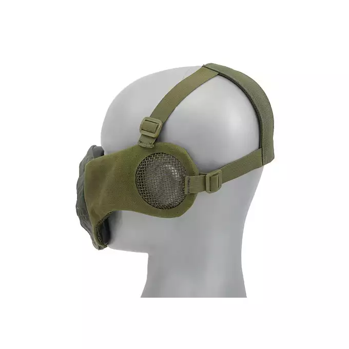 Maska SKULL FACE z ochroną uszu - Olive [CS]