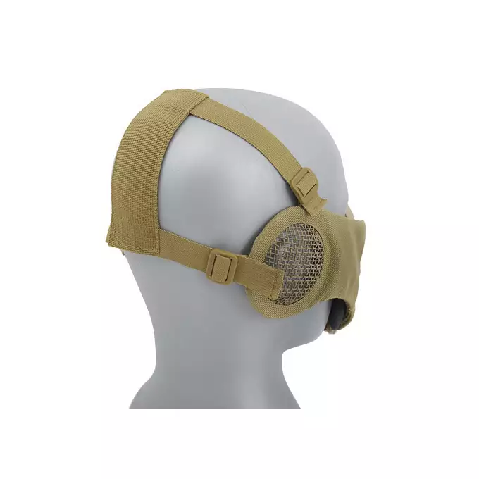 Maska SKULL FACE z ochroną uszu - Tan [CS]