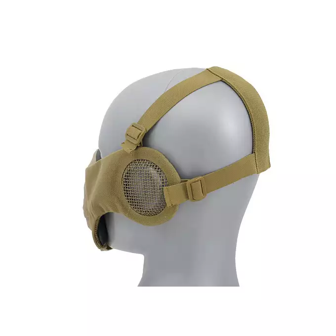 Maska SKULL FACE z ochroną uszu - Tan [CS]