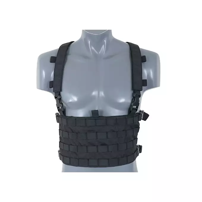 [Zestaw] Plecak z przednim panelem MOLLE - Black [8FIELDS] + Buckle Up Recce/Sniper Chest Rig - Black [8FIELDS]
