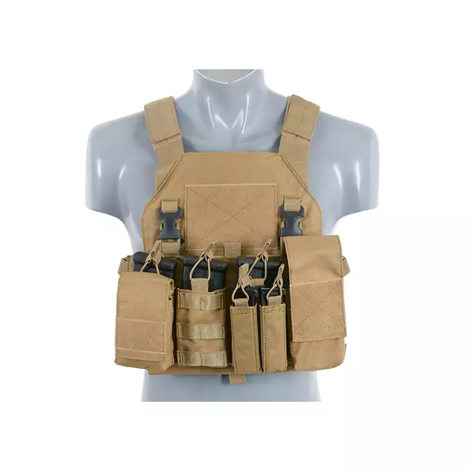[Zestaw] Plecak z przednim panelem MOLLE - Black [8FIELDS] + Buckle Up Chest Rig V3 - Black [8FIELDS]