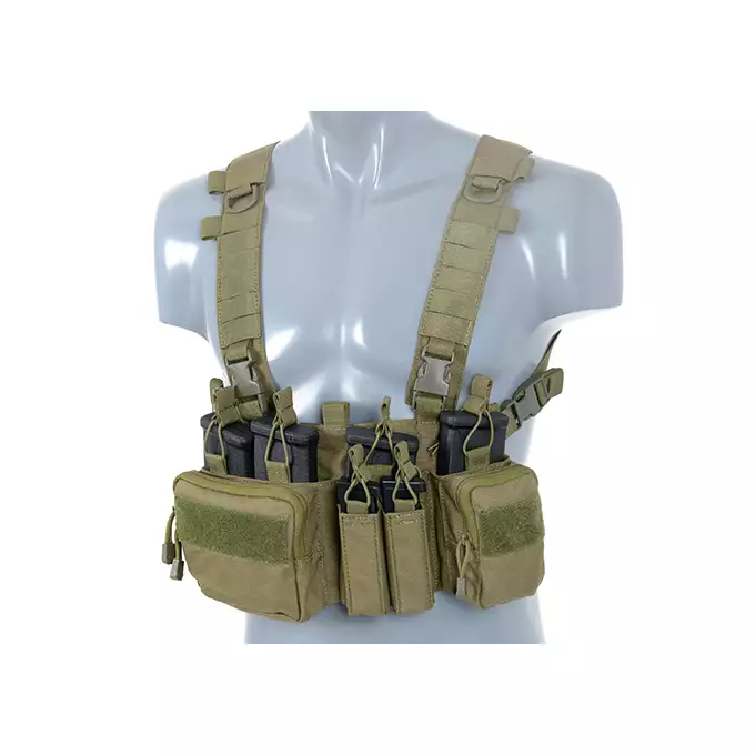 [Zestaw] Plecak z przednim panelem MOLLE - Olive [8FIELDS] + Buckle Up Recce/Sniper Chest Rig - Olive [8FIELDS]