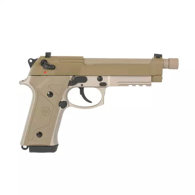 [Zestaw] SR9A3 (Dual Powered GAS/CO2) - Tan [SRC] + 20-kulkowy magazynek na CO2 do SR9A3 [SRC]