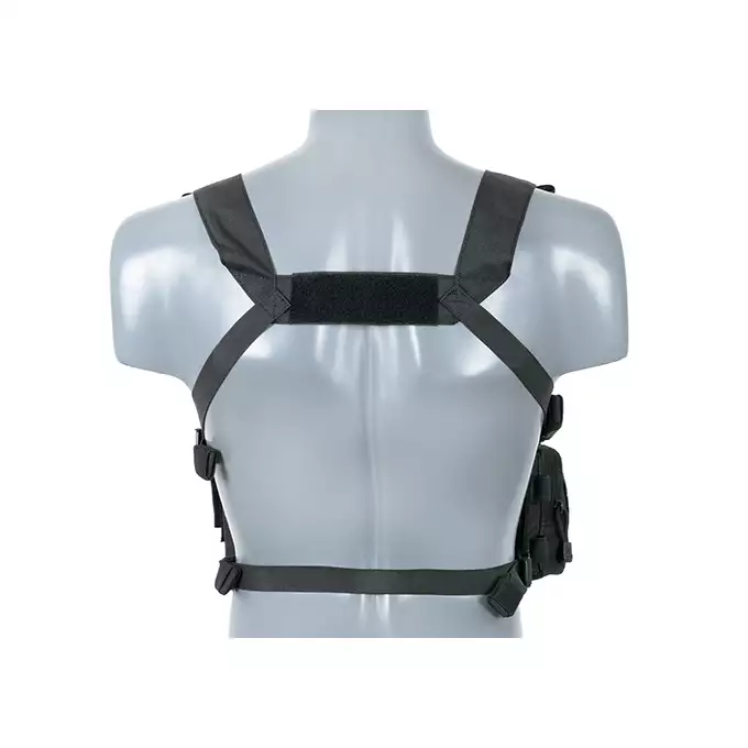[Zestaw] Plecak z przednim panelem MOLLE - Black [8FIELDS] + Buckle Up Chest Rig V3 - Black [8FIELDS]