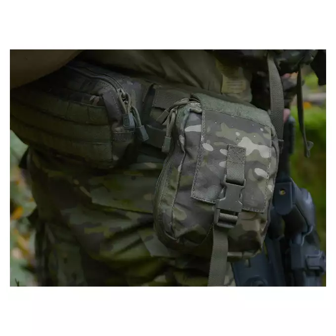 [Zestaw] Bojowy pas biodrowy MOLLE (S) - Olive [8FIELDS] + Uniwersalne szelki taktyczne do pasa - Olive [8FIELDS]