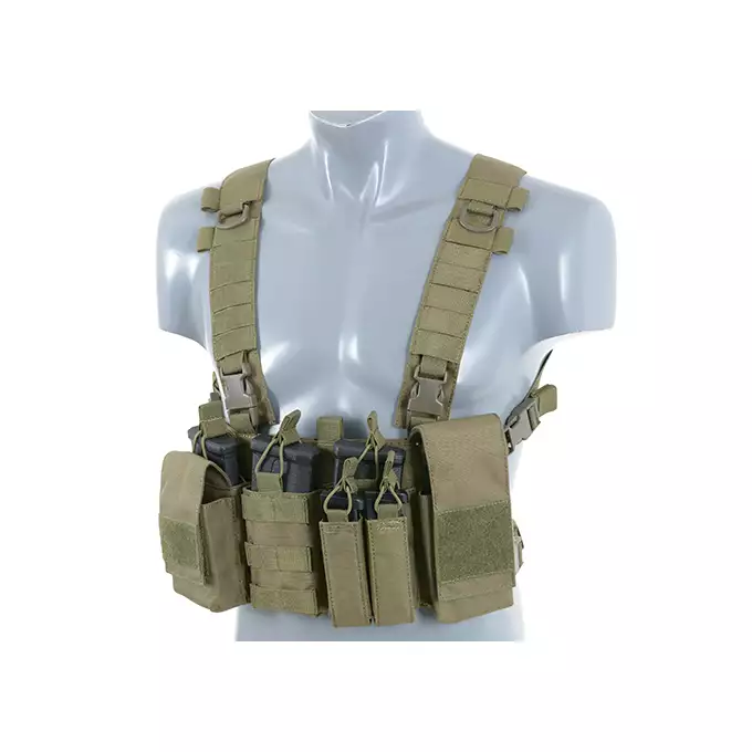 [Zestaw] Plecak z przednim panelem MOLLE - Olive [8FIELDS] + Buckle Up Chest Rig V3 - Olive [8FIELDS]