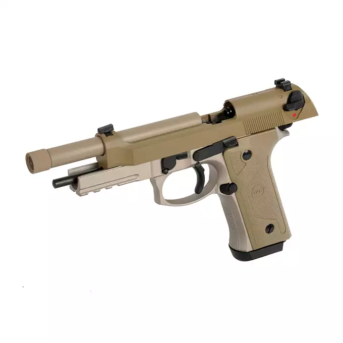 [Zestaw] SR9A3 (Dual Powered GAS/CO2) - Tan [SRC] + 20-kulkowy magazynek na CO2 do SR9A3 [SRC]