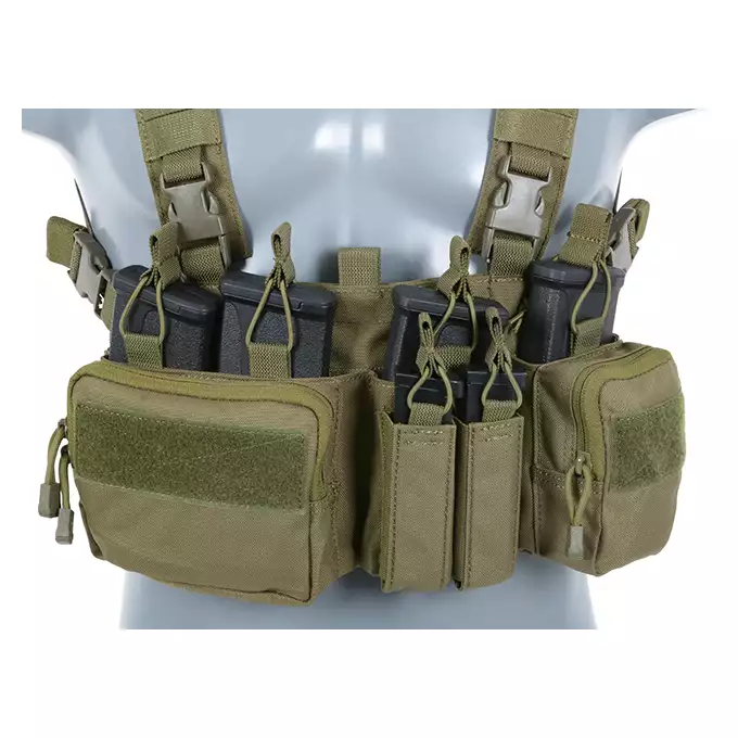 [Zestaw] Plecak z przednim panelem MOLLE - Olive [8FIELDS] + Buckle Up Recce/Sniper Chest Rig - Olive [8FIELDS]