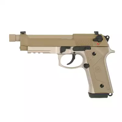 [Zestaw] SR9A3 (Dual Powered GAS/CO2) - Tan [SRC] + 20-kulkowy magazynek na Green Gaz do SR9A3 [SRC]