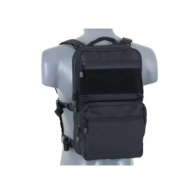 [Zestaw] Plecak z przednim panelem MOLLE - Black [8FIELDS] + Buckle Up Recce/Sniper Chest Rig - Black [8FIELDS]