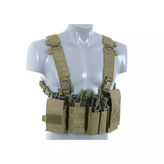 [Zestaw] Plecak z przednim panelem MOLLE - Olive [8FIELDS] + Buckle Up Chest Rig V3 - Olive [8FIELDS]