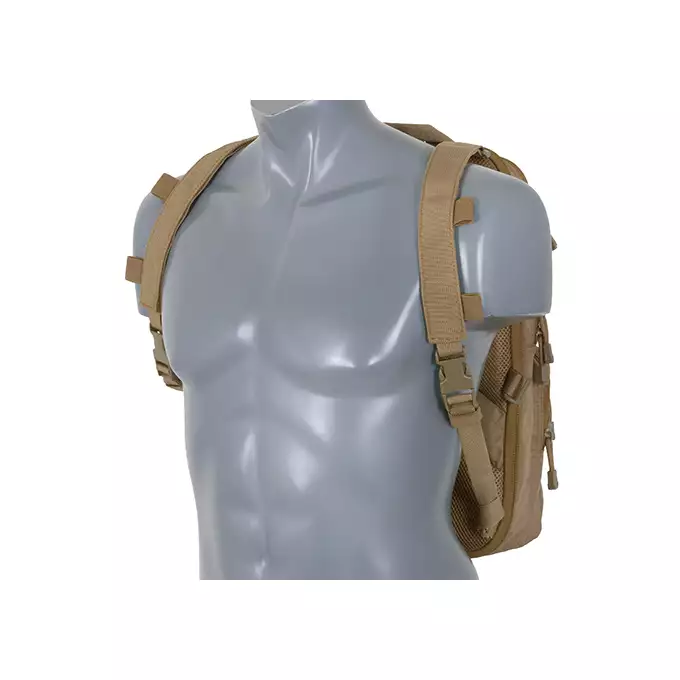 [Set] Backpack w/ MOLLE Front Panel - Coyote [8FIELDS] + Buckle Up Recce/Sniper Chest Rig - Coyote [8FIELDS]
