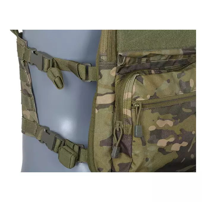 [Zestaw] Plecak z przednim panelem MOLLE - Black [8FIELDS] + Buckle Up Recce/Sniper Chest Rig - Black [8FIELDS]