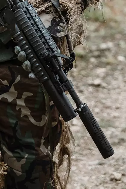 QD Silencer with Flash Hider - Black