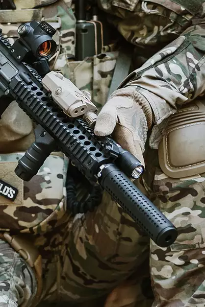 QD Silencer with Flash Hider - Black