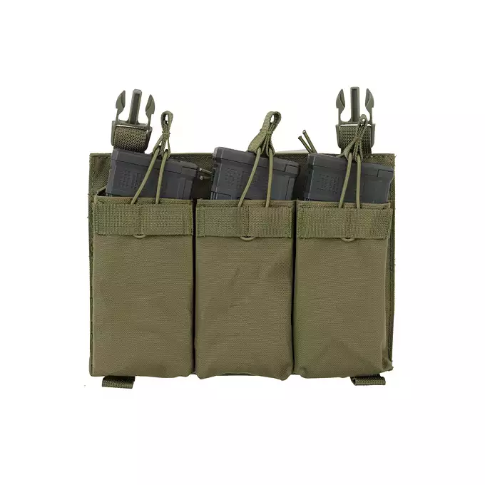 Buckle Up potrójna ładownica na magazynki 5.56 - Olive [8FIELDS]