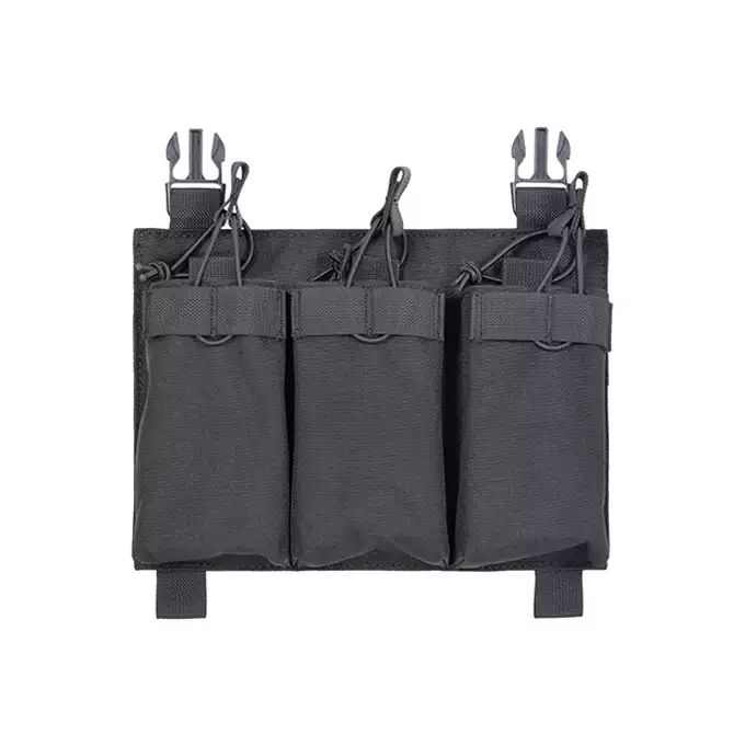 Buckle Up Triple 5.56 Pouch Panel - Black [8FIELDS]