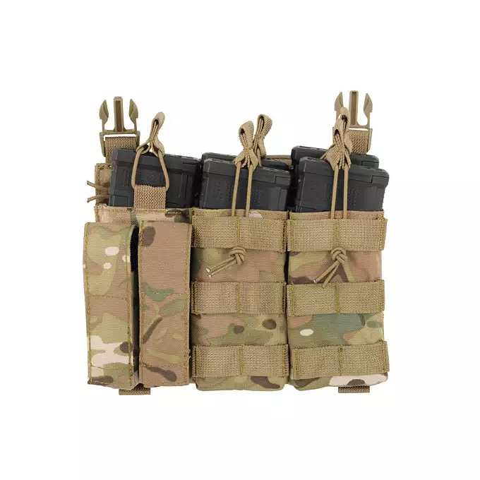 Buckle Up Triple 5.56/Pistol Pouch Panel - MC
