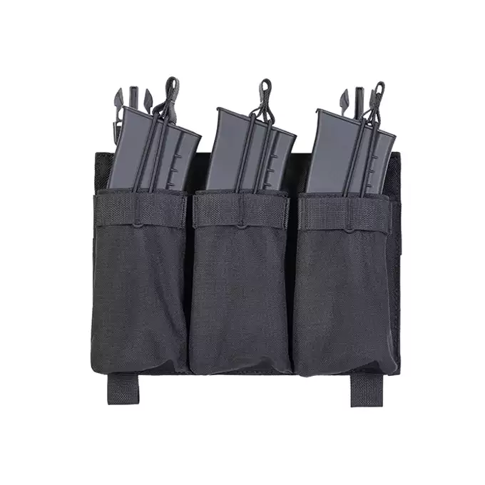 Buckle Up Triple 5.56 Pouch Panel - Black [8FIELDS]