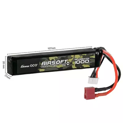 Batterie LiPo Gens Ace 25C 1000mAh 3S1P 11.1V T-Plug