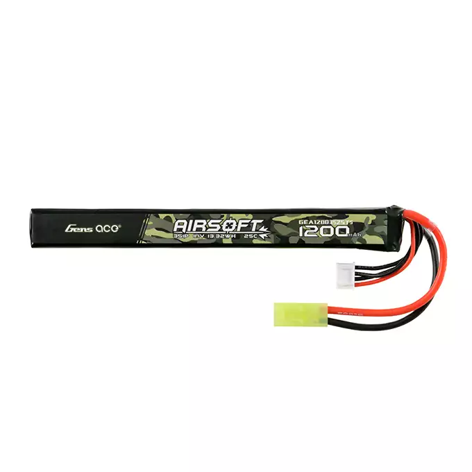 Gens Ace 25C 1200mAh 3S1P 11.1V Airsoft LiPo Batería mini Tamiya