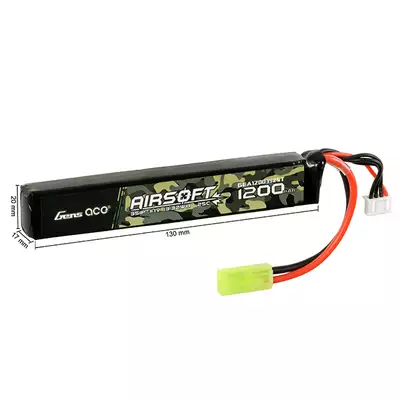 Batterie LiPo Gens Ace 25C 1200mAh 3S1P 11.1V mini Tamiya