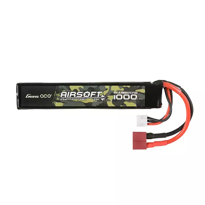 Batterie LiPo Gens Ace 25C 1000mAh 2S1P 7.4V T-Plug