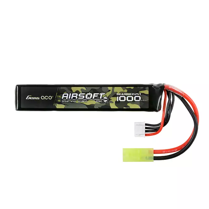 Gens Ace 25C 1000mAh 3S1P 11.1V Airsoft LiPo Batería mini Tamiya
