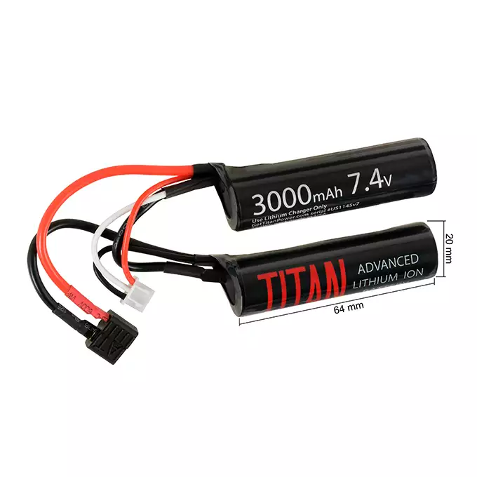 Batería Li-ion 3000mAh 7.4v Nunchuck T-Plug 16C [Titan]