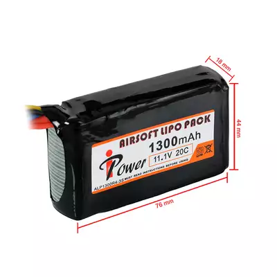 Akumulator Li-Po 1300mAh 11,1V 20C - Deans [IPower]