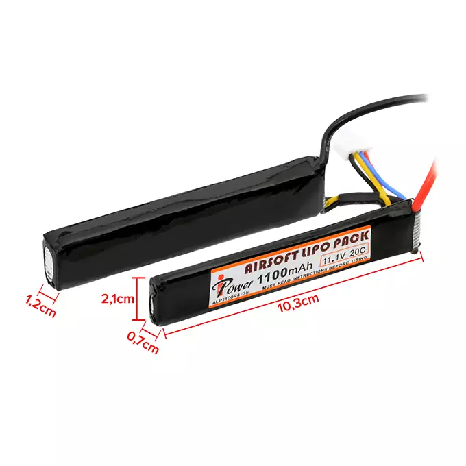 Akumulator Li-Po 1100mAh 11,1V 20C - Deans [IPower]