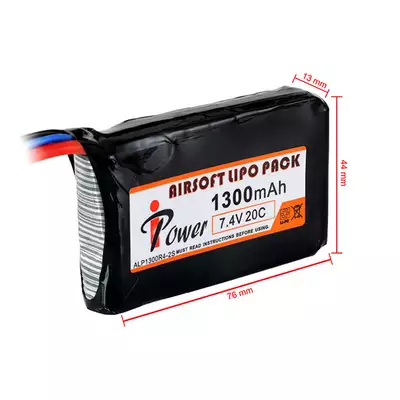 Akumulator Li-Po 1300mAh 7,4V 20C - Deans [IPower]