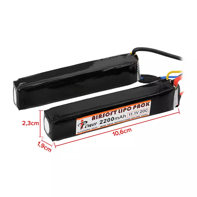 Akumulator Li-Po 2200mAh 11,1V 20C - Deans [IPower]
