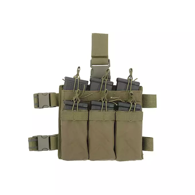 Panel udowy na 6 magazynków M4/AR-15 - Olive [8FIELDS]