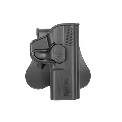 [Zestaw] Kabura Airsoftowa do M&amp;P9 - Black [Amomax] + Adapter szybkiego zwalniania - Black [Amomax]