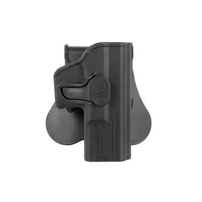 [Zestaw] Kabura Airsoftowa do klonów serii G19 - Black [Amomax] + Adapter szybkiego zwalniania - Black [Amomax]