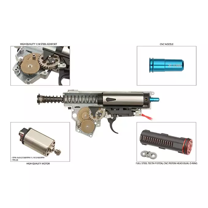 Set] BY-001A - Black [Double Bell] + 100rd AK74 magazines (Box of