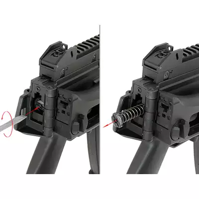 [Zestaw] 608-8 [J.G.Works] + Stalowy magazynek Mid-Cap na 150 kulek do serii AR-15/M4 - Black
