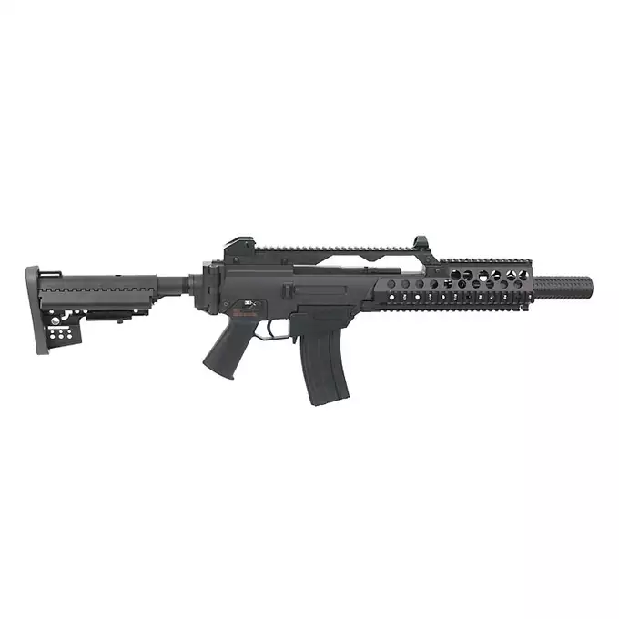 [Zestaw] 608-8 [J.G.Works] + Stalowy magazynek Mid-Cap na 150 kulek do serii AR-15/M4 - Black