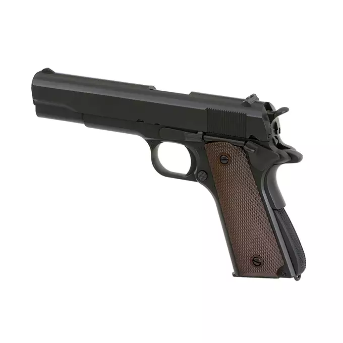 [Zestaw] Pistolet airsoftowy M1911 U.S. ARMY [Army Armament] + Kabura Per-Fit do ponad 80 modeli pistoletów - Black [Amomax]