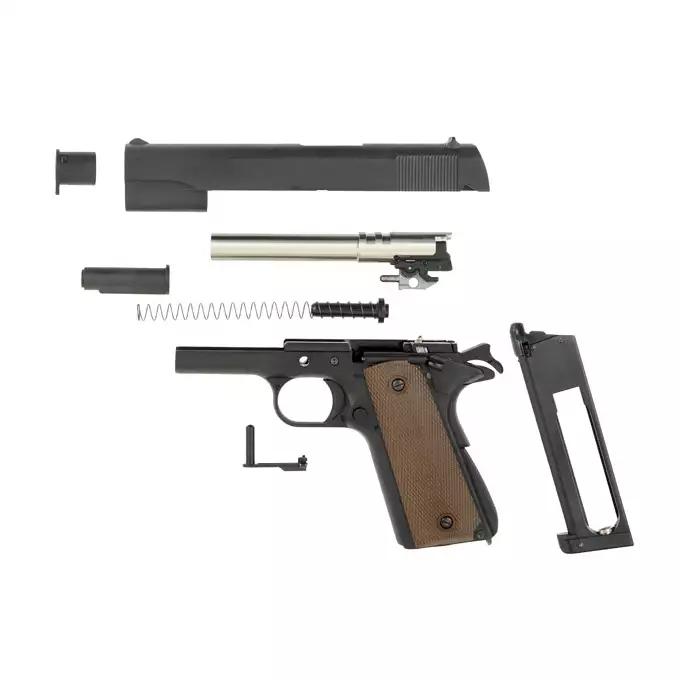 [Zestaw] R31 CO2 [Army Armament] + Kabura Per-Fit do ponad 80 modeli pistoletów - Black [Amomax]