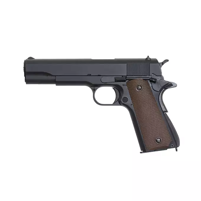 [Zestaw] Replika pistoletu M1911 armii USA [Army Armament] + Kabura Per-Fit do ponad 80 modeli pistoletów - Black [Amomax]