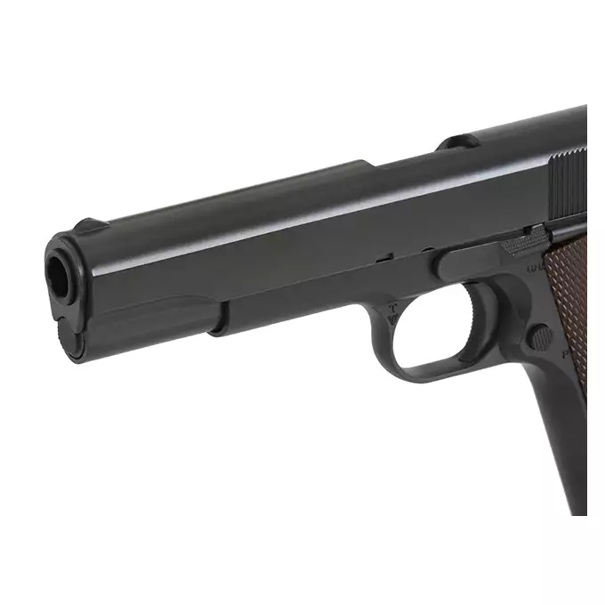 [Zestaw] Pistolet airsoftowy M1911 U.S. ARMY [Army Armament] + Kabura Per-Fit do ponad 80 modeli pistoletów - Black [Amomax]