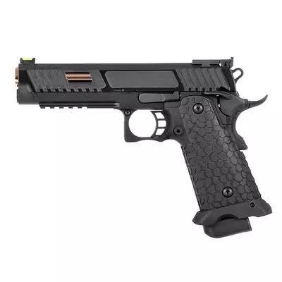 [Zestaw] HI-CAPA Baba Yaga (Dual Powered GAS/CO2) - Black [SRC] + Kabura Per-Fit do ponad 80 modeli pistoletów - Black [Amomax]