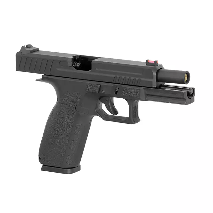 [Set] KP-13 CO2/GREEN GAS - Black [KJW] + Per-Fit Holster for more than 80 handgun models - Black [Amomax]